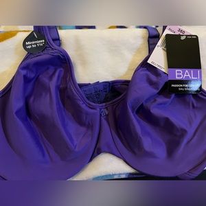 Bali purple underwire bra